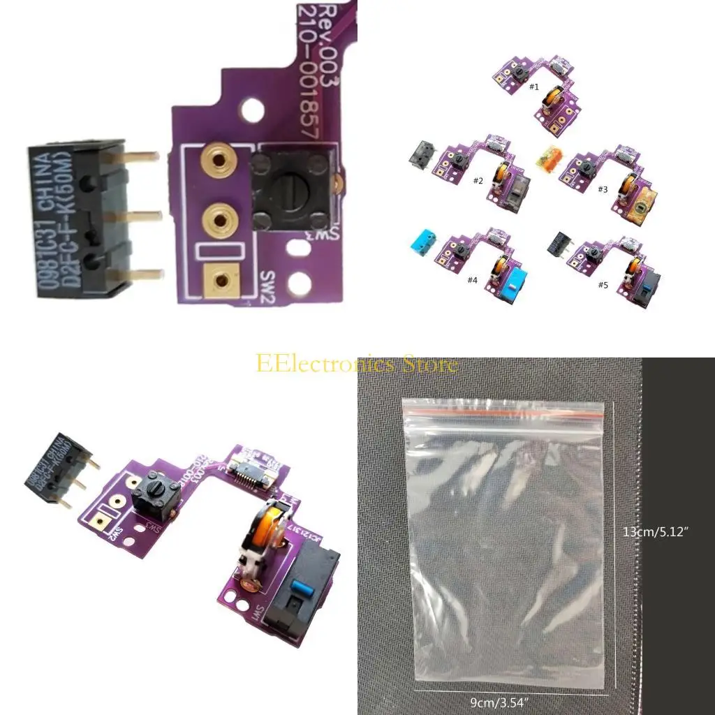 

B03C for G Pro Wireless GPW Gaming Mouse Repair Part Mouse Upper Motherboard Micro Switch Button Assembly Key Board