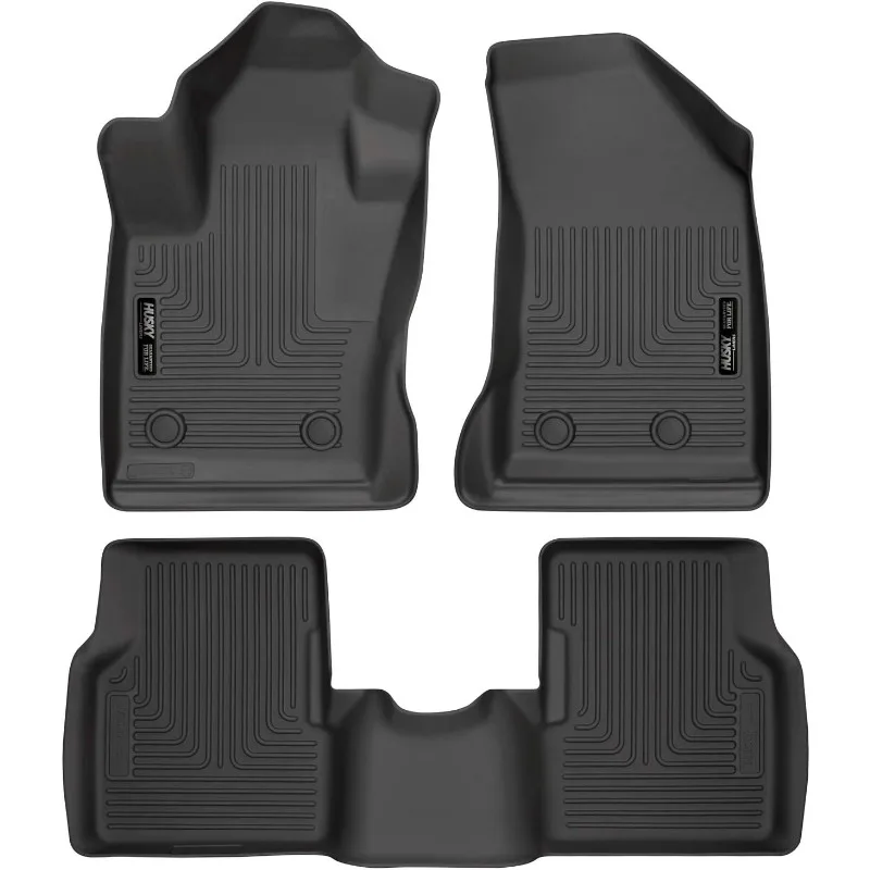 

US Weatherbeater Floor Mats | Fits 2017-2024 Jeep Compass | Front & 2nd Row, 3-pc Black - 95681