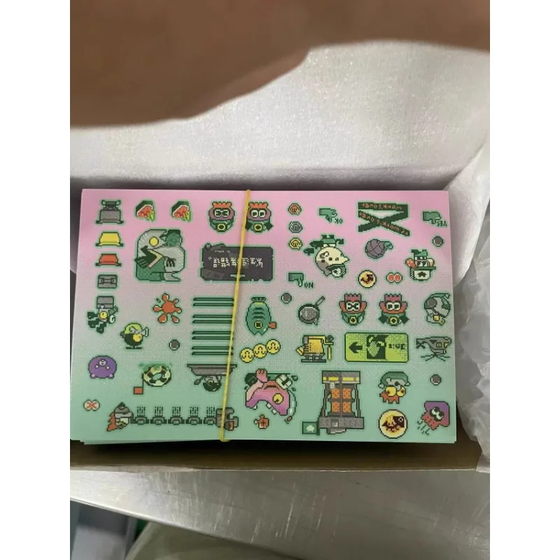 Jet Fighter スプラトゥーン Splatoon3 Working Pixel Star Magic Stickers Include 2 Sets of Stickers 2 Postcards