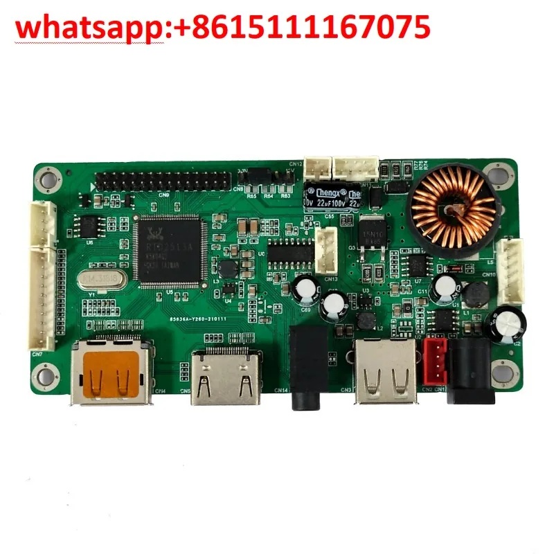 RTD2513 Multi-Function LCD Driver Board, DP + to LVDS HD Controller Board for LCD Advertising Display Machine