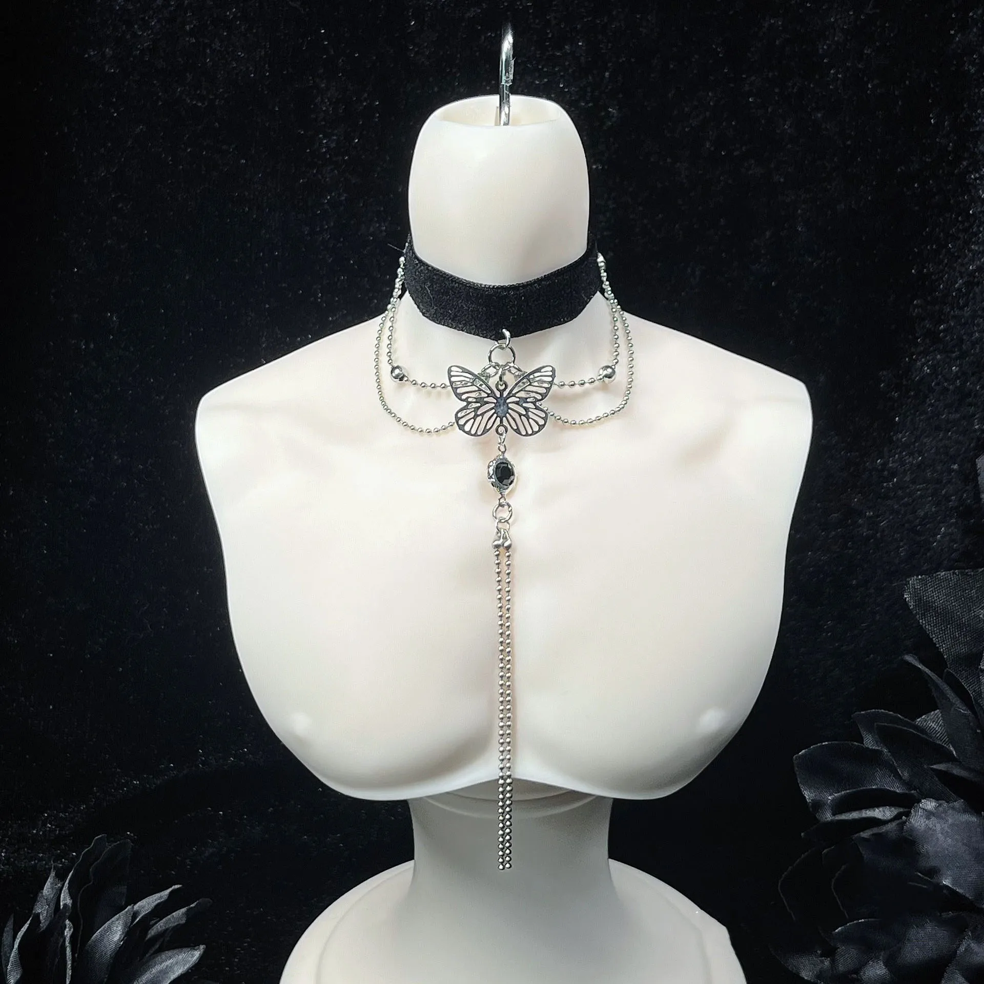 Toys 1/3 BJD Doll Necklace Butterfly Ornament, Uncle Size Chest Embellished Chain Accessories