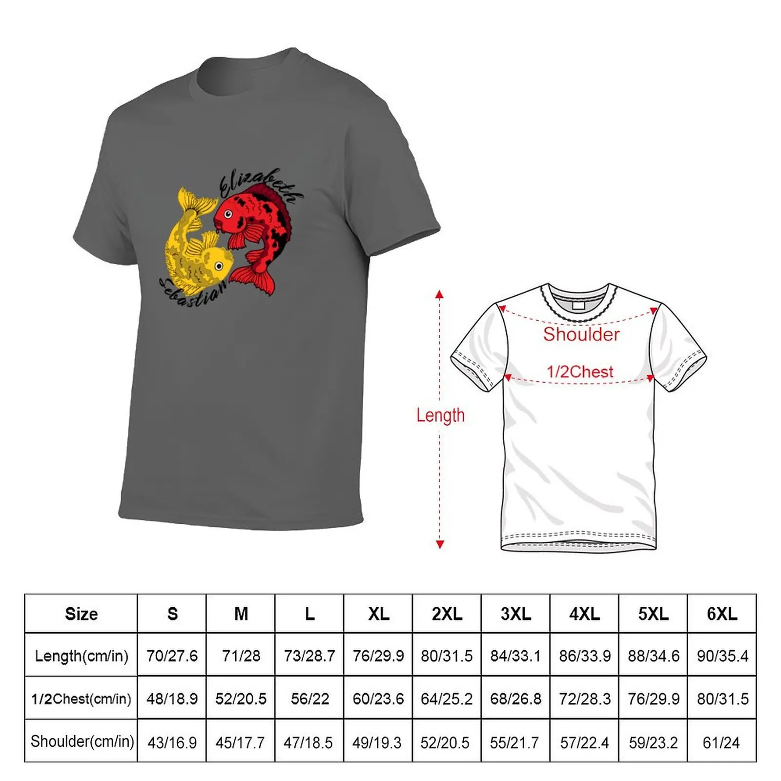 Elizabeth and Sebastian T-Shirt oversized graphic tee new edition funny meme t-shirts anime t shirts mens t shirt