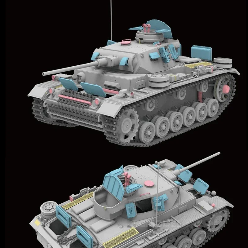 Ryefield Montagem Tanque Modelo Kit, Movable Track, Suspensão Móvel, RFM 1:35, RM-5070, No 3 J