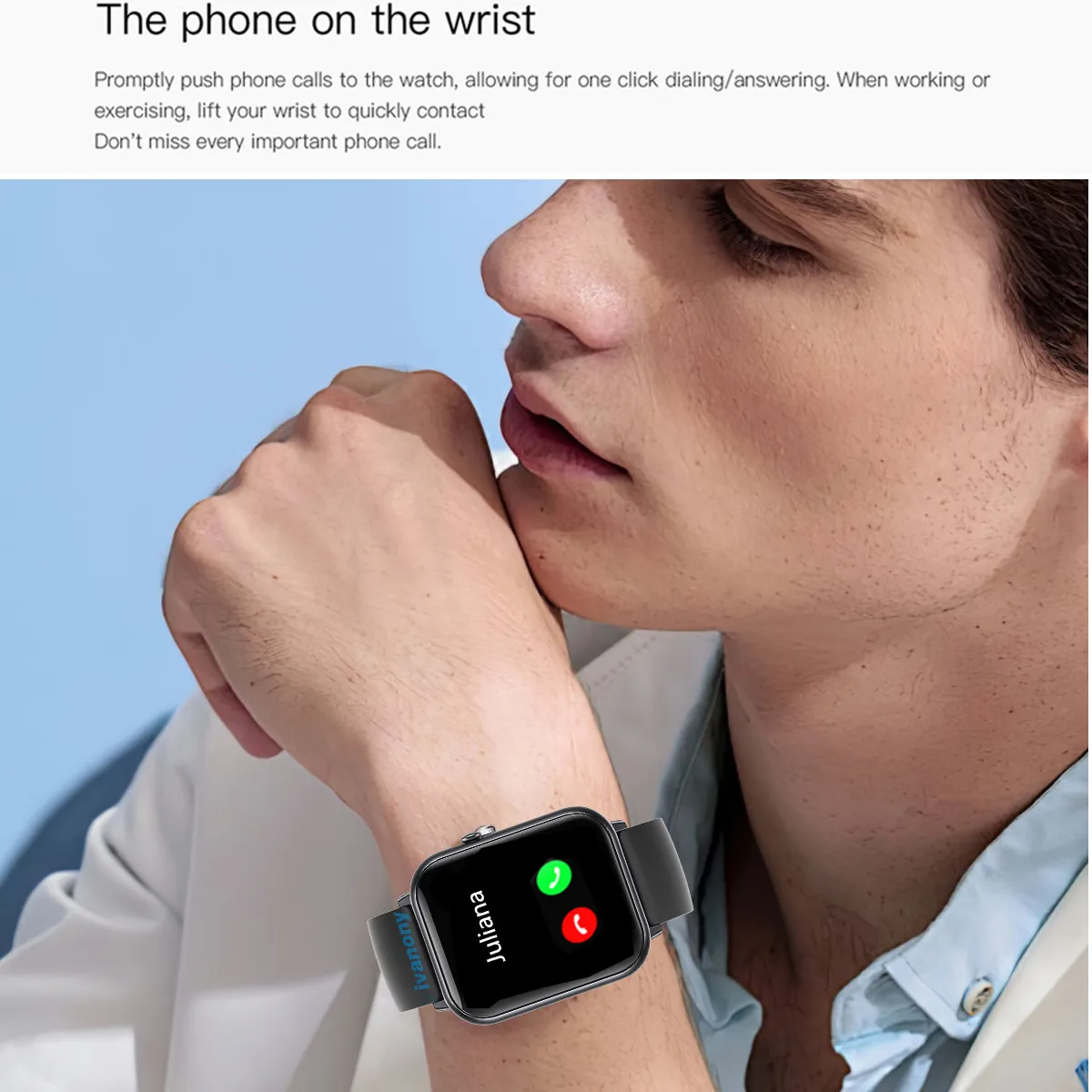 ساعة ذكية أندرويد للسيدات ، مكالمة بلوتوث ، تذكير واتساب ، مساعد صوتي ، موسيقى عن بعد ، متتبع اللياقة البدنية لأندرويد ، iOS ، 47