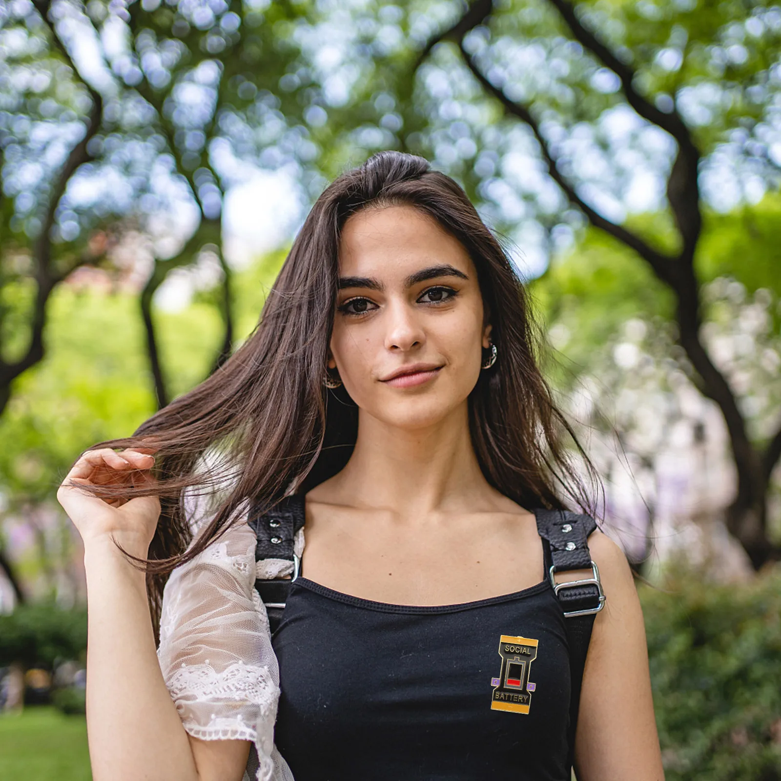 الإبداعية الاجتماعية المنزلق دبوس بروش معدني للملابس السترات فساتين شالات قفل آمن إغلاق دبابيس رمز أنيقة