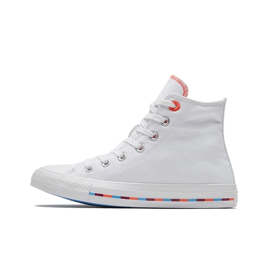 Converse Chuck Taylor All Star Canvas Shoes Women's High Top White/Orange 566718C