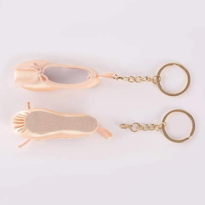 Mädchen Ballettschuh Schlüsselanhänger Damen Spitzenschuh Anhänger Dekoration für Tänzerin Ballerina Tanztaschen Ballett Zubehör Geschenke Schlüsselring – Detail 3