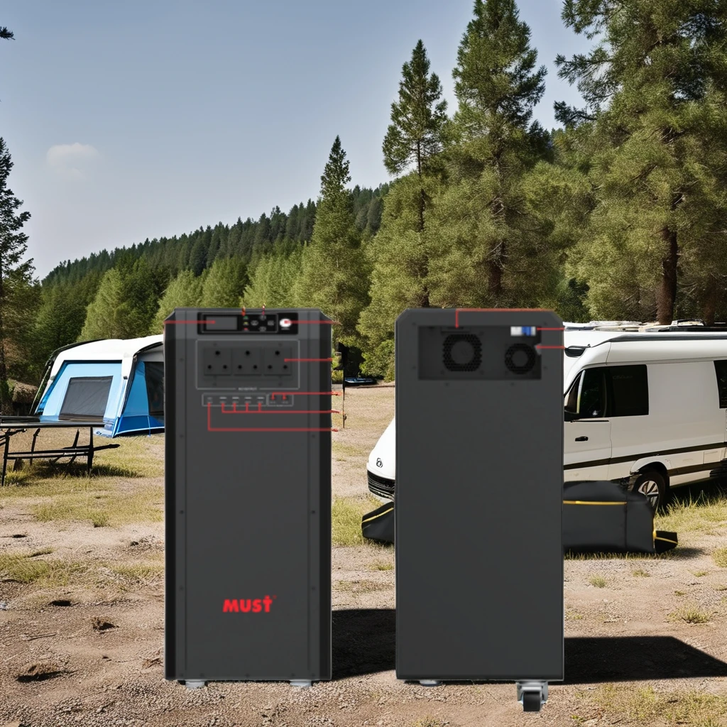 Portable 2000W Solar Power Station Must Essential Outdoor Battery Power Generator with 230V for Home Use US Plug Type