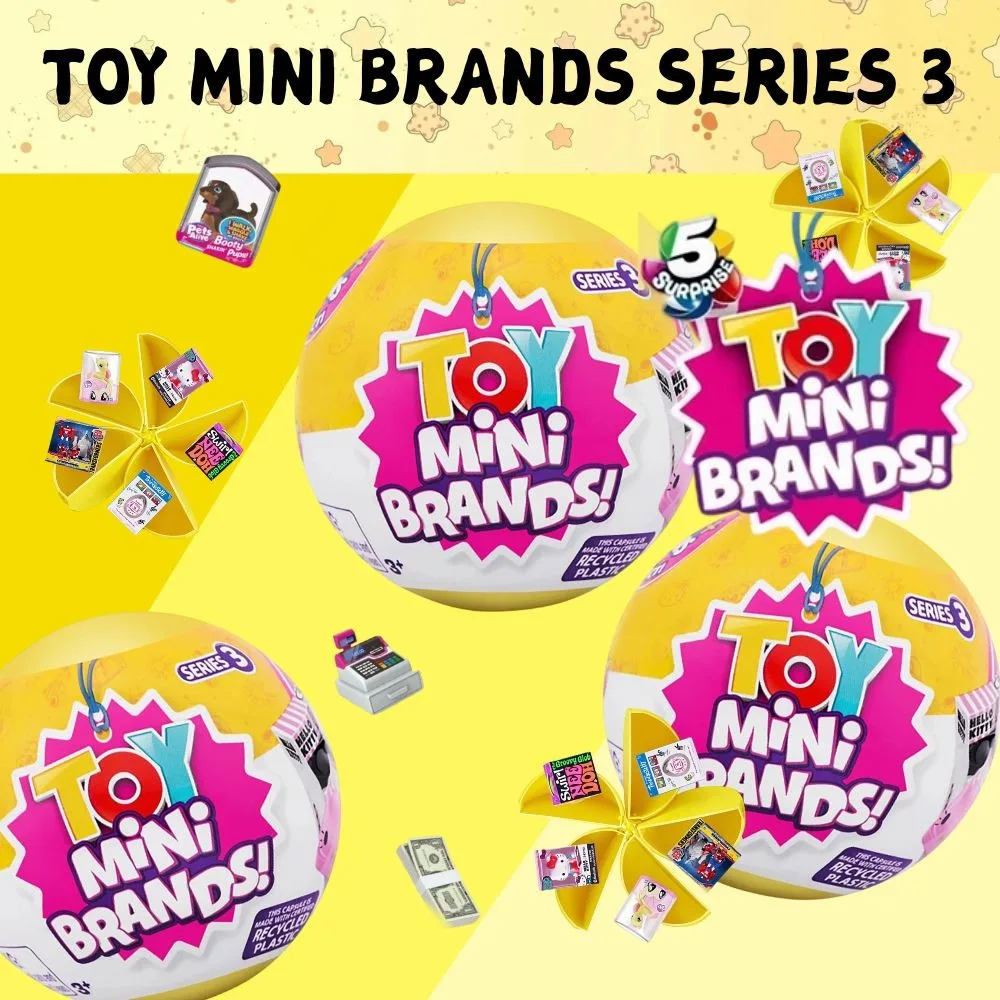 

Zuru 5 Surprise Mini Toy Brands Series 3: Коллекционные миниатюры Kawaii для девочек (более 90 моделей) — Загадочная коробка-сюрприз