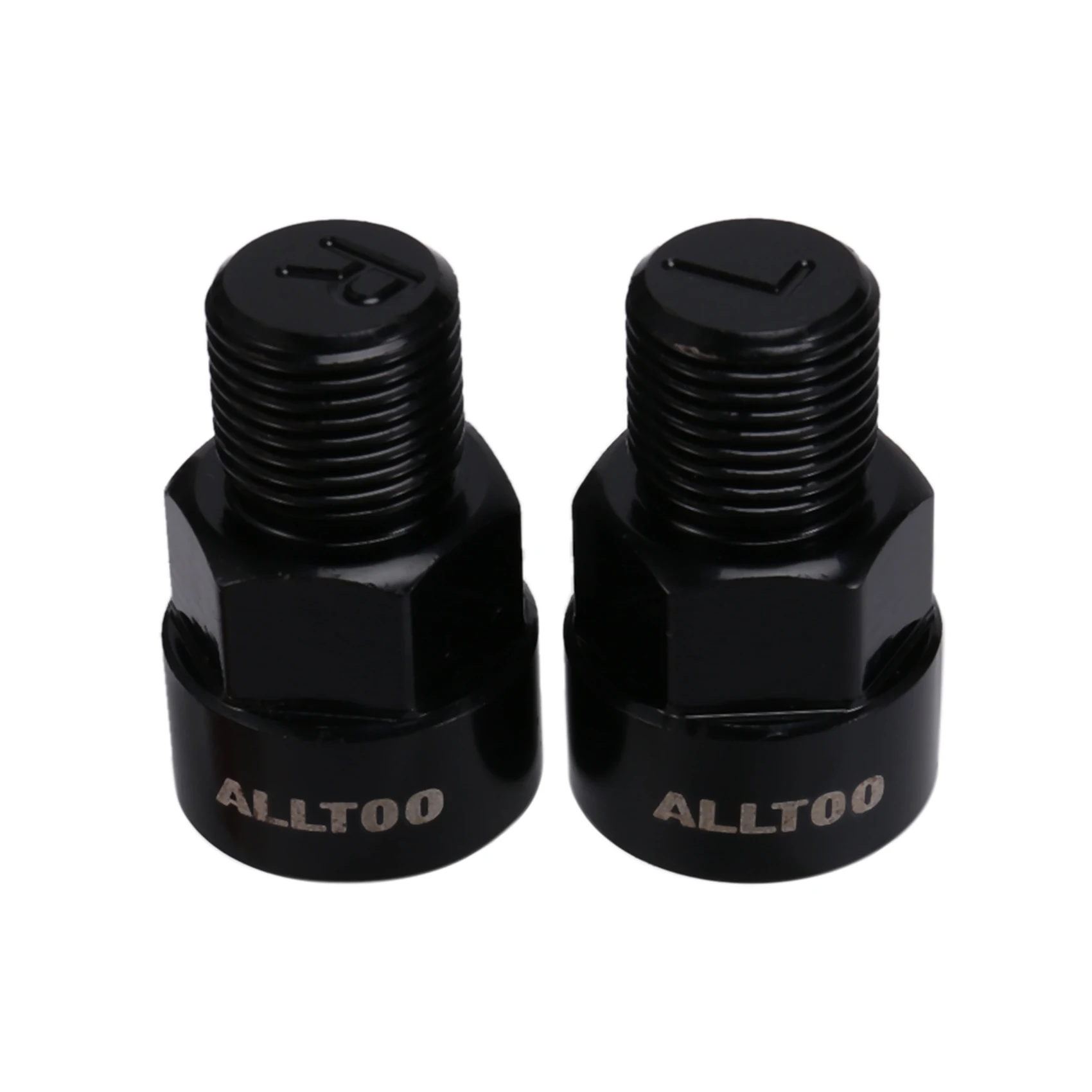 ALLTOO 1Pair Steel Bike Pedal Extenders Bicycle Pedal for MTB Road 9/16 Inch Crank 1/2 Inch Bike Pedal Adapters Bike Parts