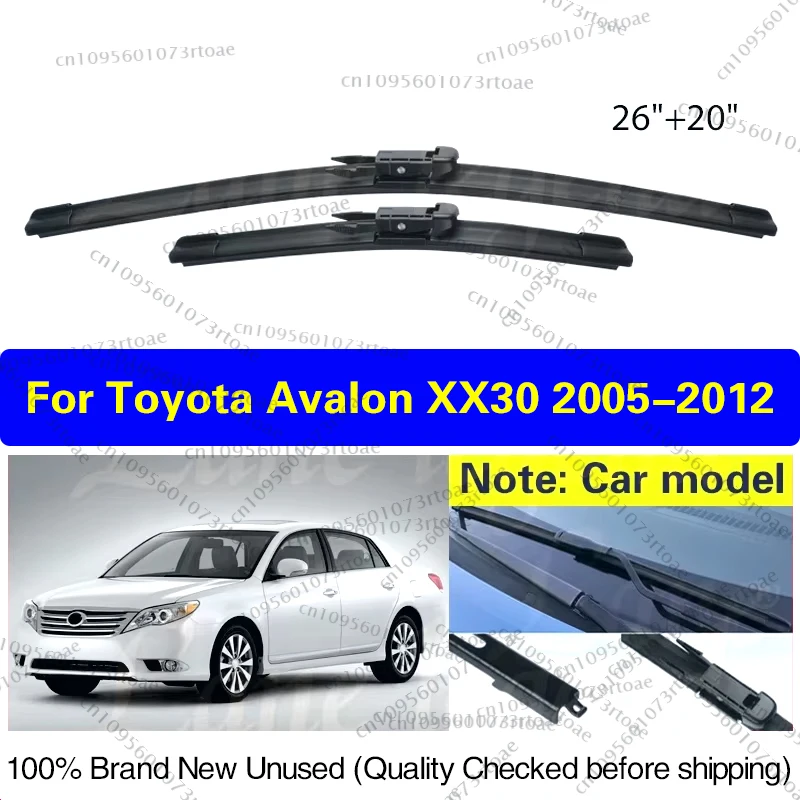 

Car Front Wiper Blades For Toyota Avalon XX30 2005 2006 2007 2008 2009 2010 2011 2012 Windshield Windscreen Window Rain Brush