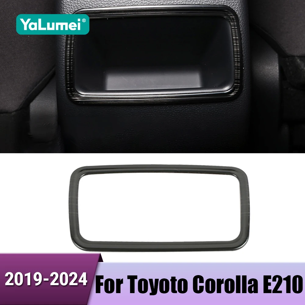سيارة الخلفي تكييف الهواء تنفيس المخرج غطاء إطاري الزخارف لتويوتا كورولا E210 2019 2020 2021 2022 2023 2024 الهجين اكسسوارات