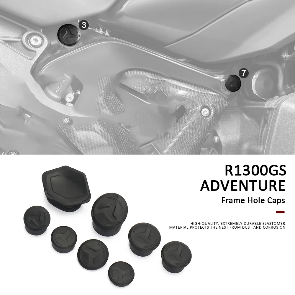 

Новые заглушки для отверстий в раме для мотоциклов BMW R 1300 GS 2023-2025, R1300GS Adventure, R1300 GS ADV 2024-2025 – аксессуары для мотоциклов