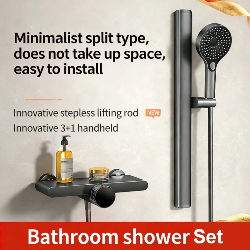 

Simple Shower Head Set for Home Use Bathroom All Copper Split-Type Bathroom and Shower Pressure Booster Bath Faucet