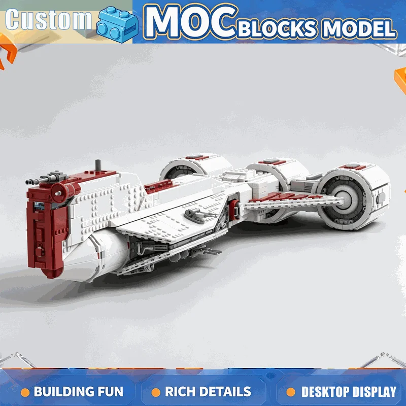 3731PCS Space Cruiser Frigate Model Custom Puzzle DIY Building Blocks Creative Battle Scene Assembly Educational Toy Xmas Gift