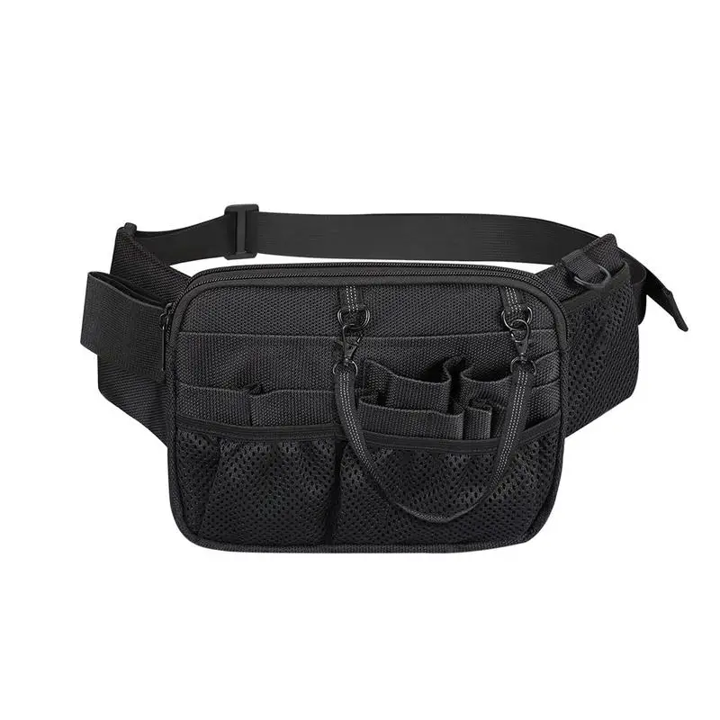 Multi Compartment Gear Pocket Nursing Organizer Belt Bag Utility Waist Pack Nursing Bag for Pen Women Work Supplies Men Scissors