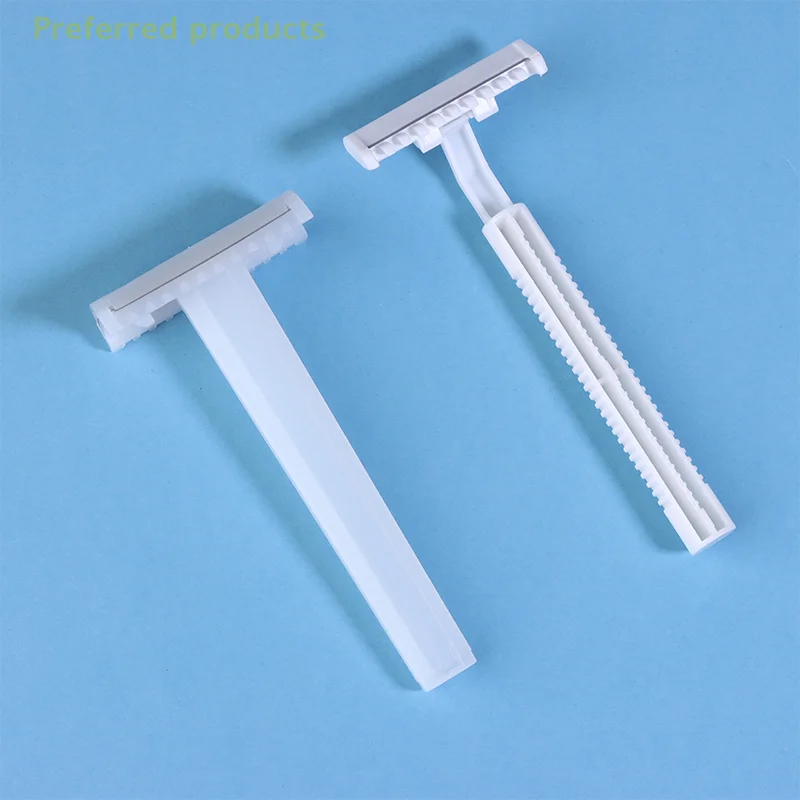 10Pcs Medical Disposable Razors For Women Men's Sanitary Shaver 1 Or 2 Layer Sharp Stainless Blade Hair Remove Tool