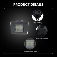 2pcs 18smd LED License Plate Light Error Free Lamp For Mercedes Benz W117 W218 White