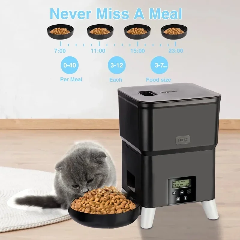 Automatic Cat Feeder Pet Smart Cat Food Dispenser Timed Quantitative Feeding Scientific Feeding For Cat Dog Dry Food Auto Feeder