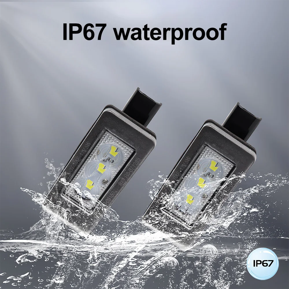 FOSITAN 2 قطعة لوحة ترخيص مُضاء مصباح صالح لبيجو 208 2008 308 508 SW 3008 5008