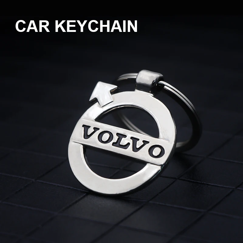 3D Metal Rope Car Badge Key Chain Decorative Keychain Ring For Volvo Xc60 Xc90 V40 V60 S60 V50 V90 S80 C40 XC40 V70 XC70 C30 S90