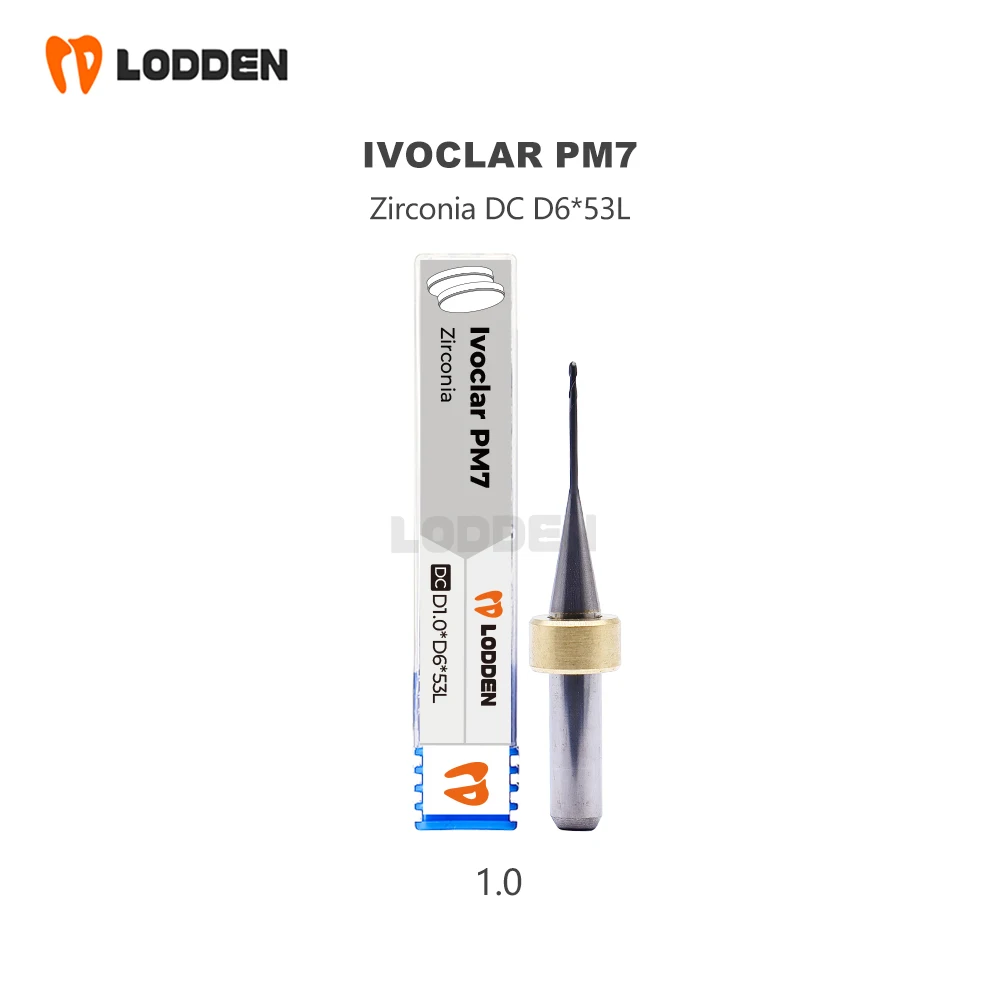 Ivoclar PM7 for Zirconia Milling Burs Dental Material Grinding Drills DC D6 *0.5/1.0/2.5 Milling Machine Tools