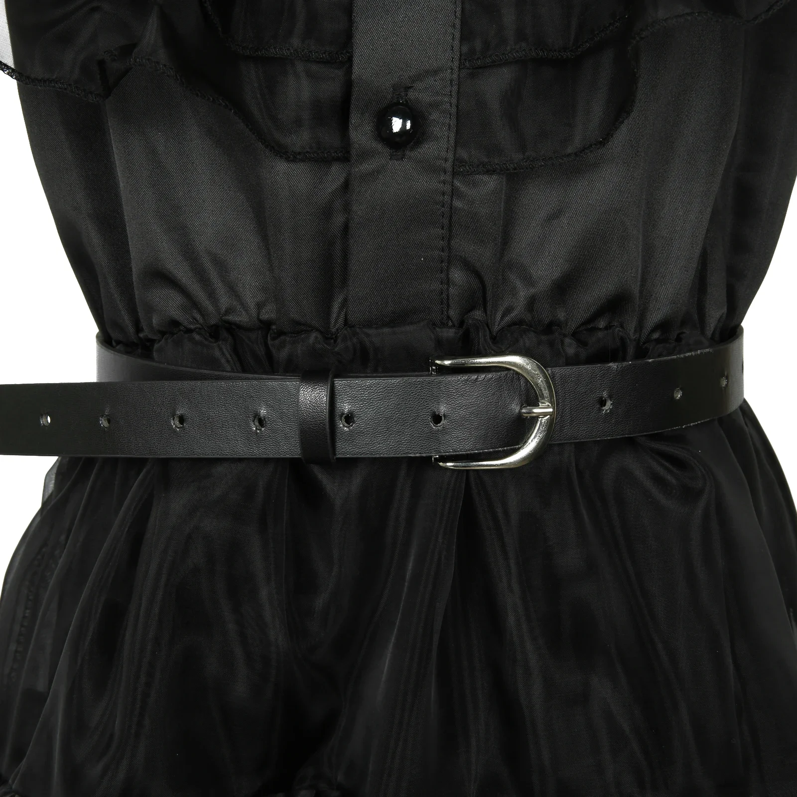 할로윈 웬즈데이 고딕 유령 뱀파이어 드레스 모티시아 아담스 튤 드레스 고딕 의상 벨트 포함 레이어드 드레스 화려한 카니발 의상