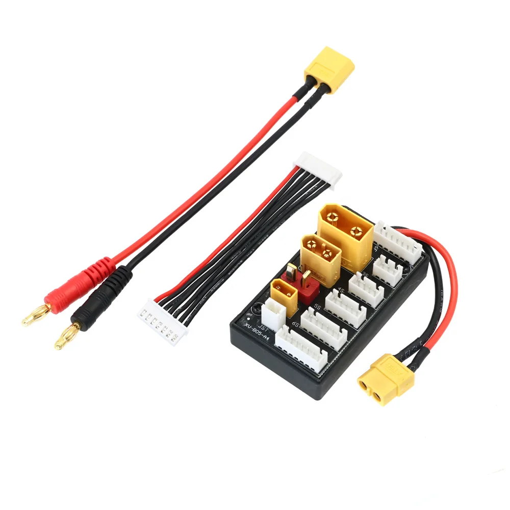 XT30 XT60 XT90 JST T Plug 2-6S Parallel Charging Board Lipo Battery Charger Connector for Imax B6 B6AC ISDT Q6 Lite Charger