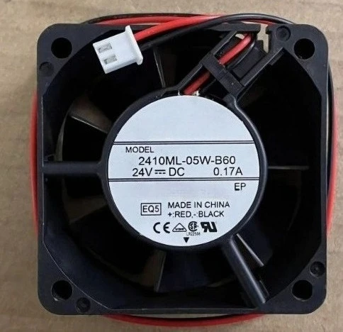 Brand New 2410ML-05W-B60 2410ML 05W B60 Full Stock DC 24V 0.17A 6CM 6025 Axial Cooling Fan 2-Wire Fast Delivery
