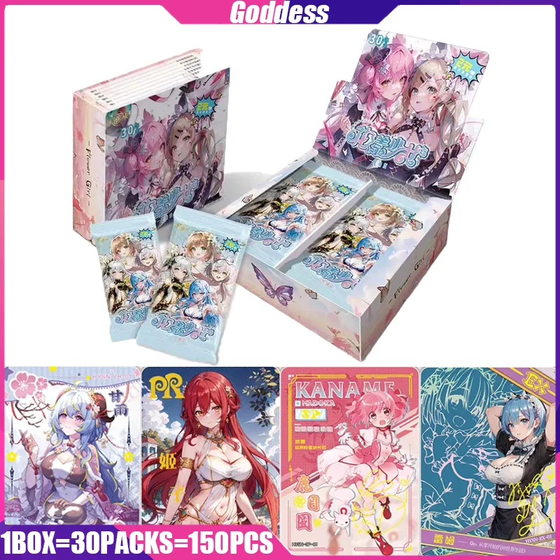 

Goddess Cards XIAOQUANKA 1-2 Flower God Chapter Anime Collection Cards Board Games Toys Mistery Box Birthday Gifts