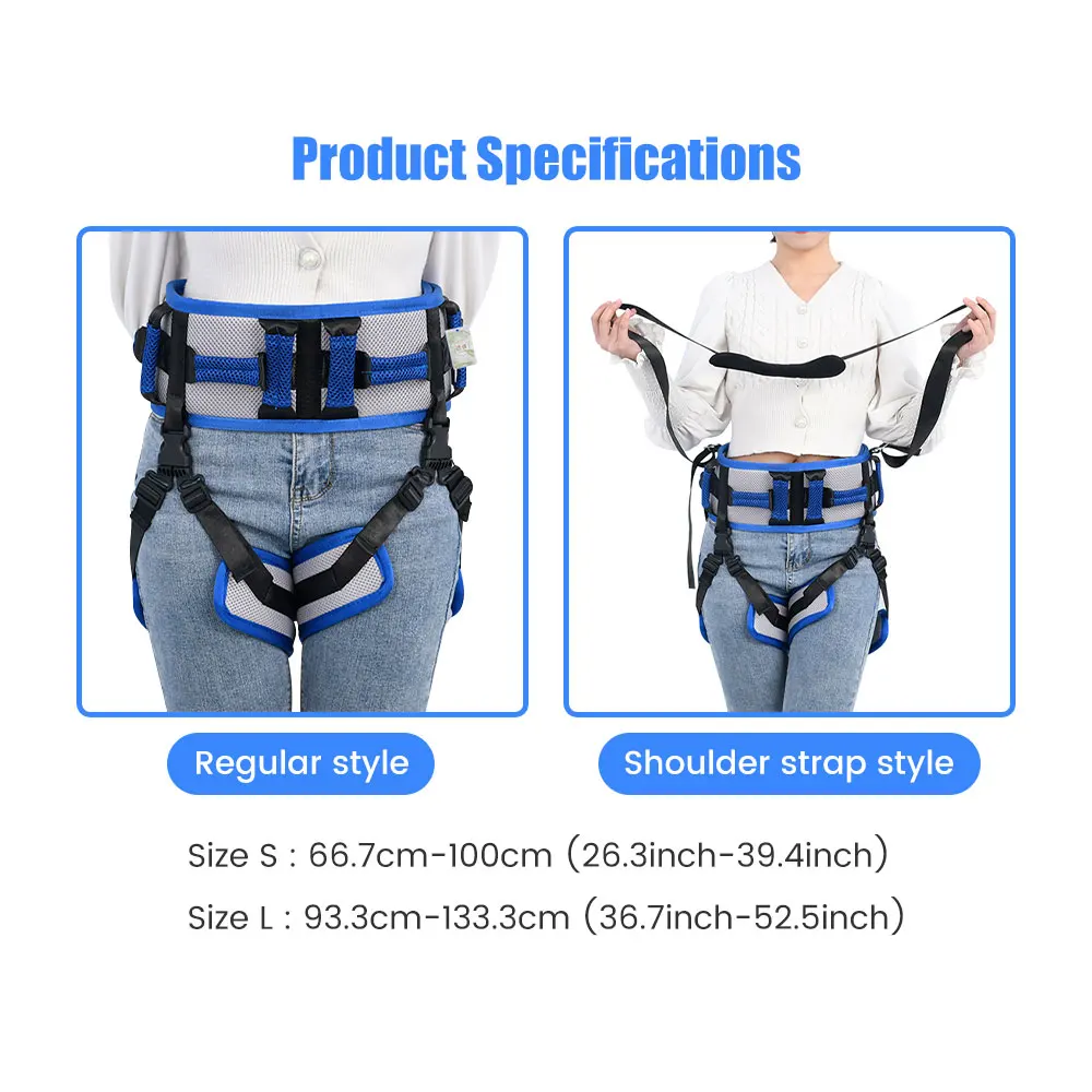 Stroke Patient Assisted Walking Waist Strap Leg Paralyzed Hemiplegia Elderly Standing Rehabilitation Training Aid Transfer Belt