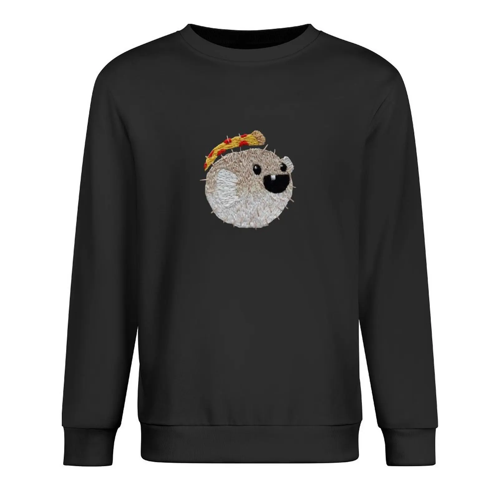

Pizza Pufferfish Pullover japanese style korean clothes men's clothing autumn new products sweatshirt men