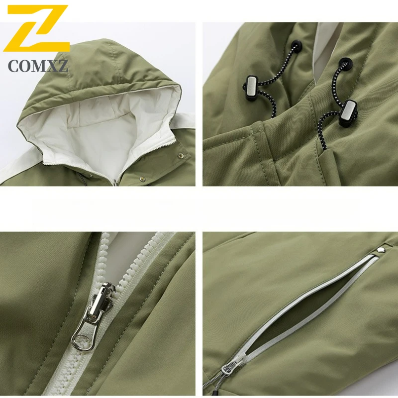 Winter Jacket Men 2025 New Classic Double Sided Wear Thickened Warm Parka Outdoor Camping Waterproof Lightweight Parkas