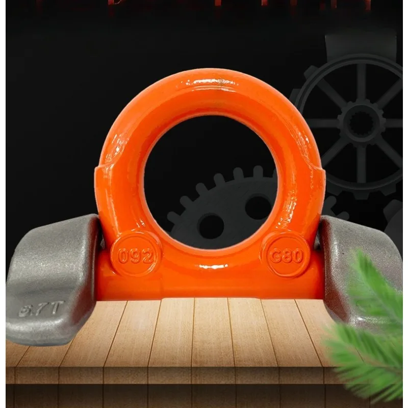 Welded Lifting Lug Alloy Steel Double Ear Lifting Ring Heavy Hoisting Fitting For Industrial Lifting  Machinery Construction