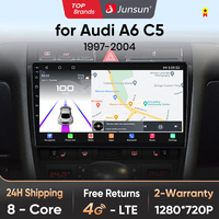 Junsun Qualcomm chip 8-Core Android13 Car Radio For Audi A6 C5 1997-2004 Wireless CarPlay Autoradio Stereo Screen Multimedia DSP