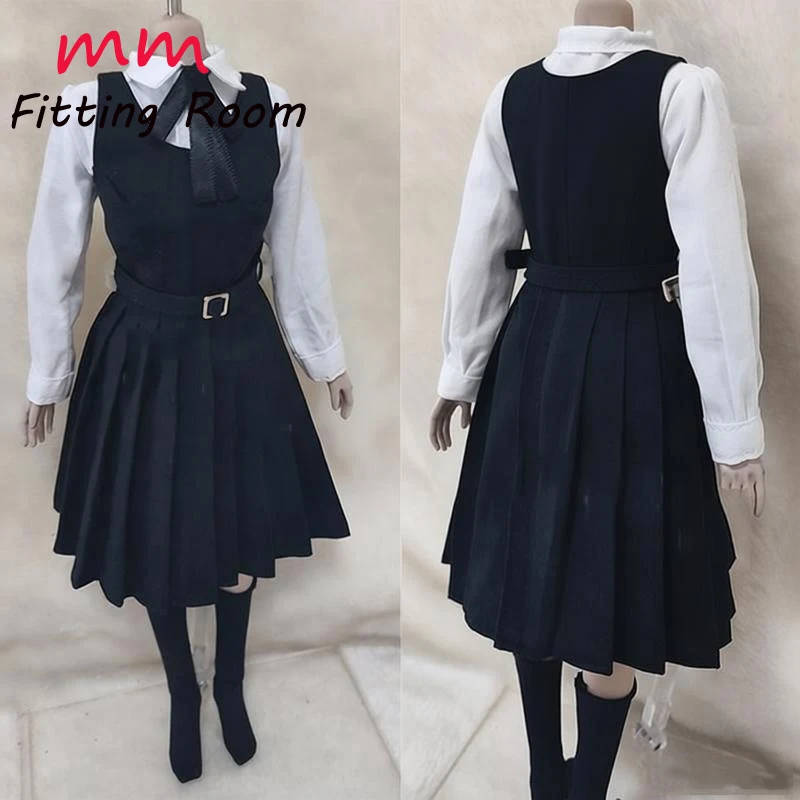 

1/6 Scale female uniform suit pleated dress white shirt fit 12'' TBLeague jiaou action figure dolls clothes