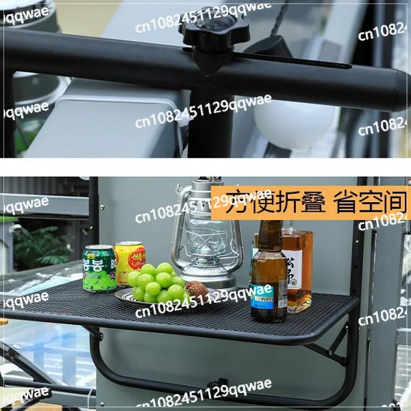 درابزين للشرفة، طاولة معلقة قابلة للطي، رفع الكمبيوتر المنزلي، مكتب صغير، درابزين خارجي لتناول الطعام #3