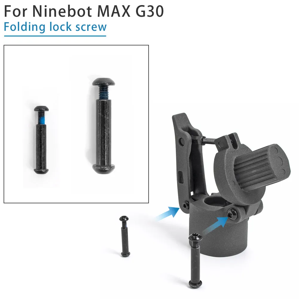 For Ninebot MAX G30 Electric Scooter Metal Folding Pothook Hinge Bolt Repair Hardened Steel Lock Pull Ring Hook Screw Fixed Part