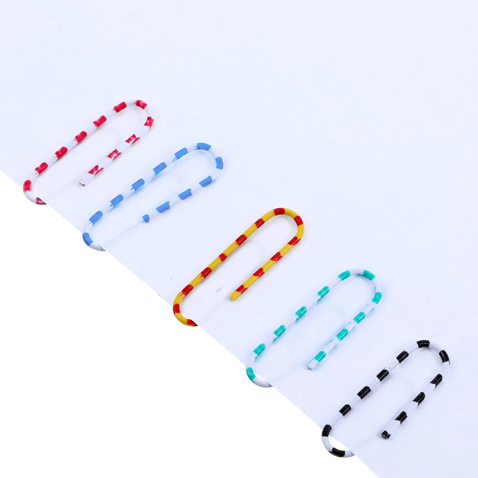 100 قطعة زيبرا شريط دبابيس ورق صغيرة ملونة ورقة دبوس بمناسبة كليب الصلب وثيقة كليب مكتب القرطاسية المدرسية اكسسوارات #5