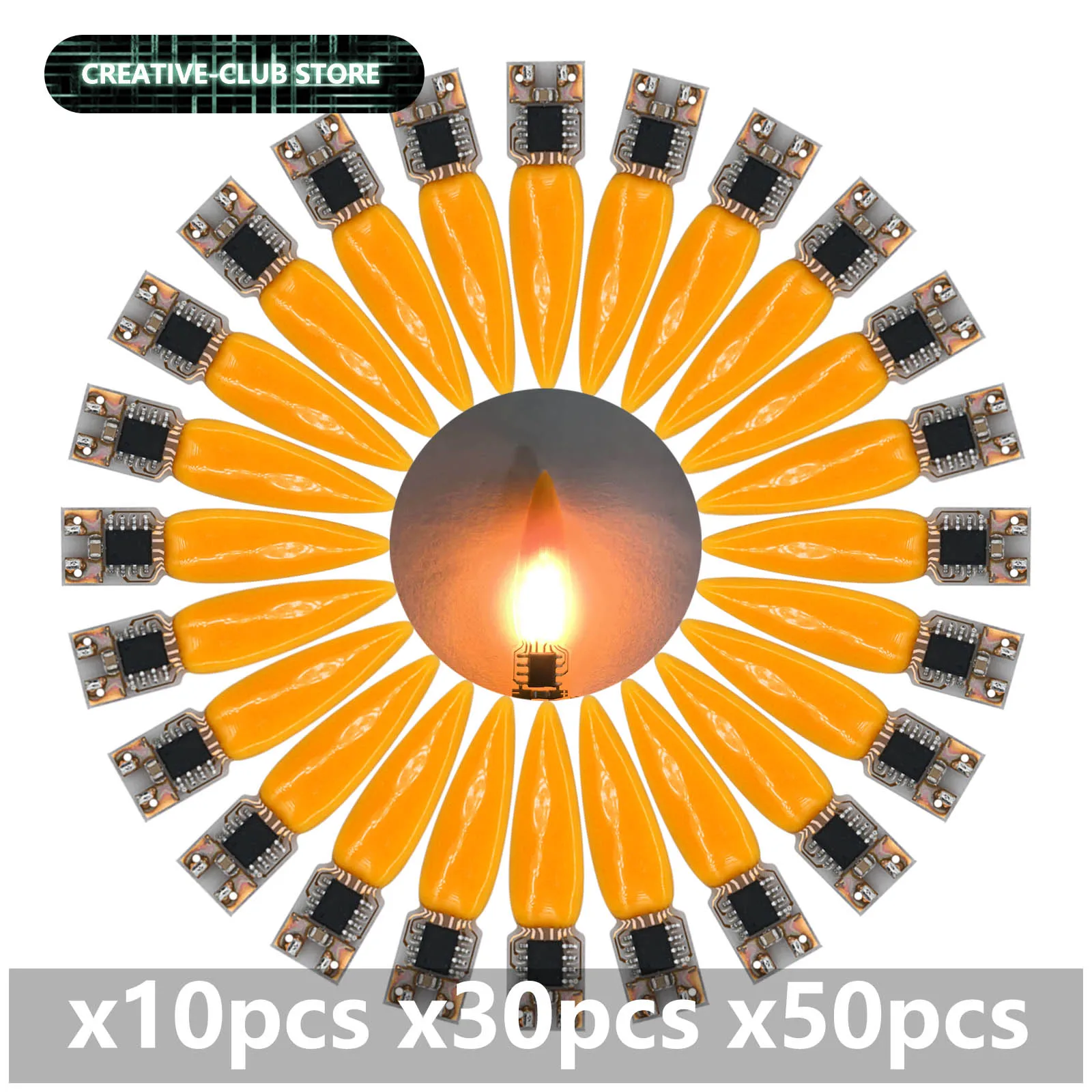 10/30/50Pcs Dc 3V F… - image