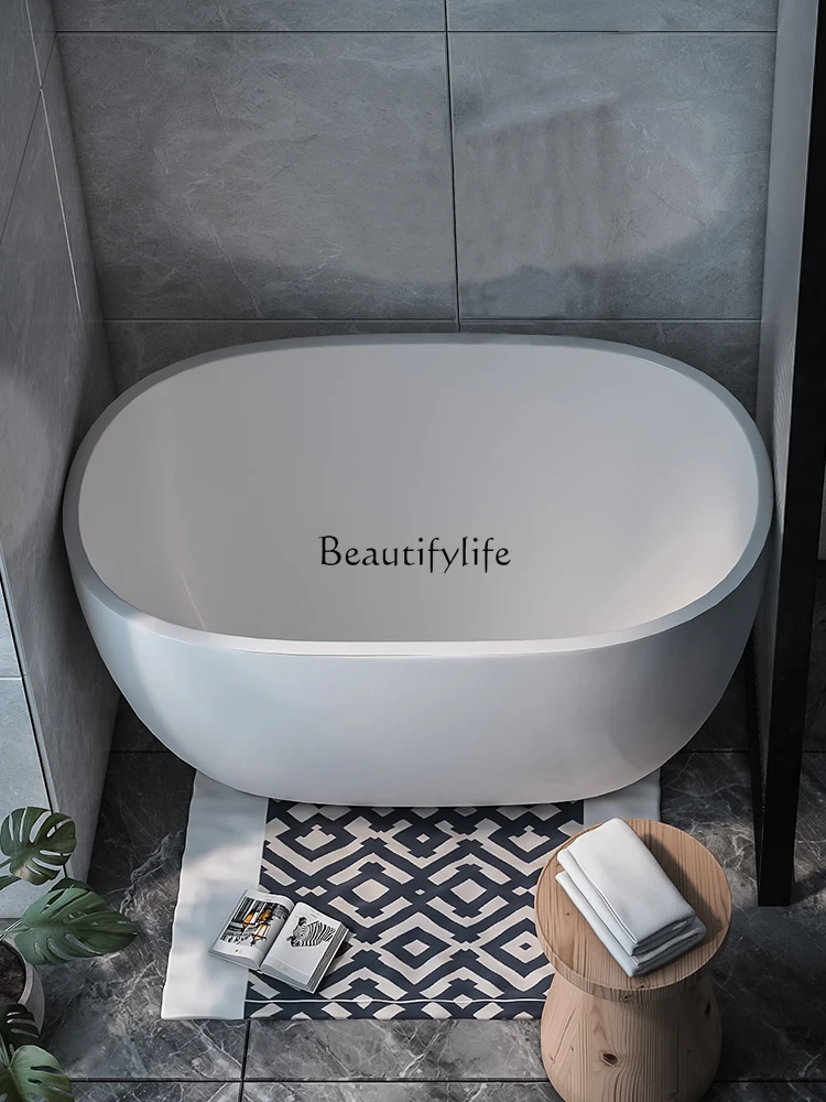 Small Apartment Japanese-Style Deep Bubble Adult Acrylic Portable Household Small Bathtub