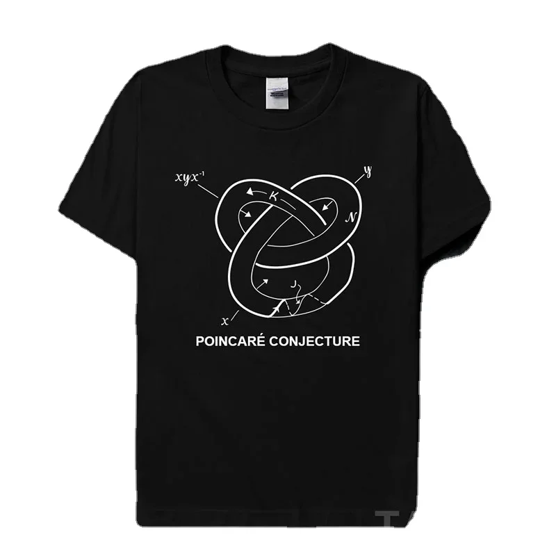 

Poincare Conjecture Topology Printed T-Shirt Summer Cotton Short Sleeve O-Neck Unisex T Shirt New XS-3XL