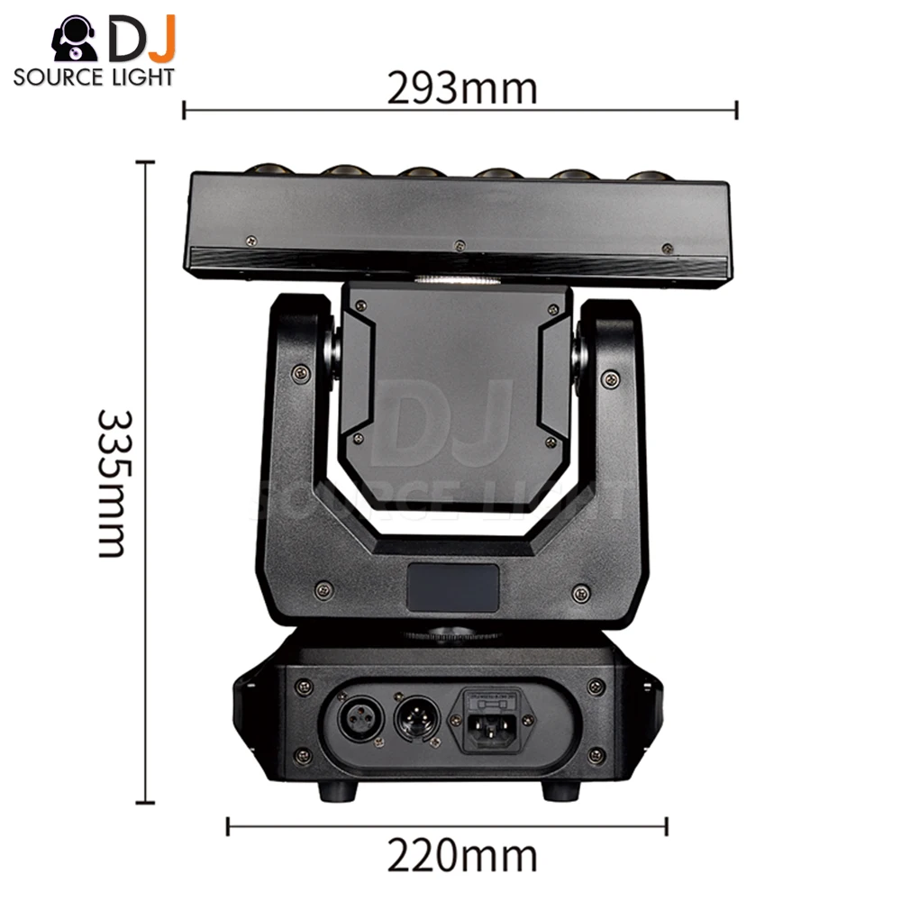 Imagem -03 - Led Moving Head Light com Strobe Controller dj Disco Lâmpada Rotação Infinita Lâmpada Xyz 4in 6x20w Pcs por Lote