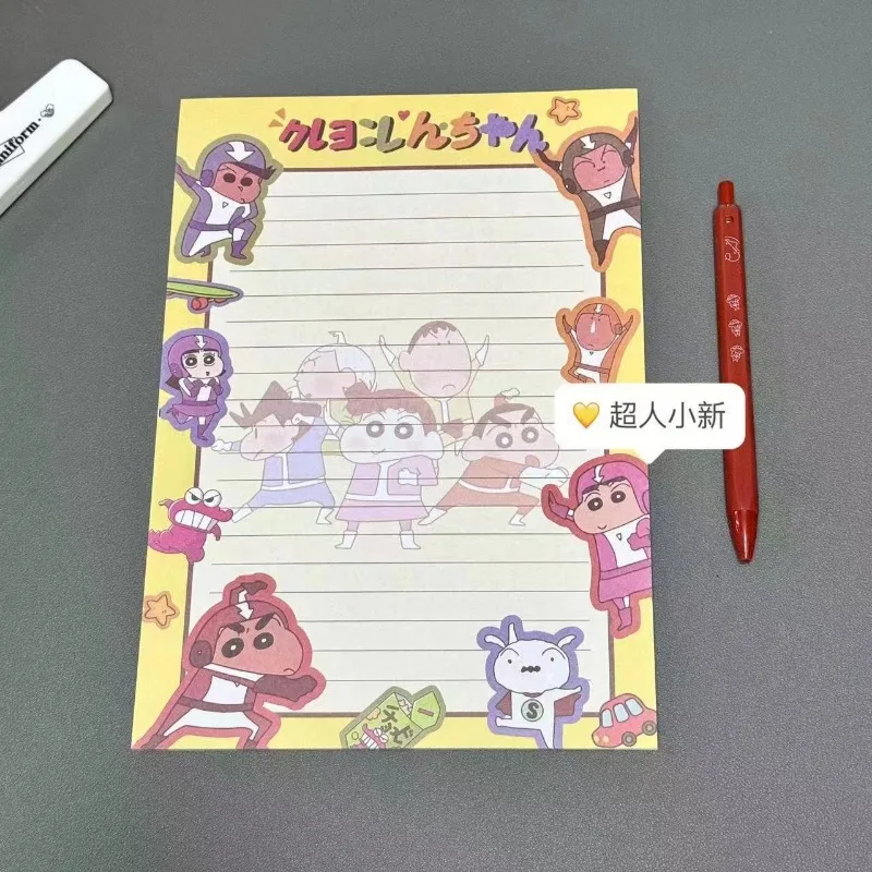 Crayon Shin-chan Cartoon B5 Taccuini memo Anime 30 pagine Anime Studente Notebook Carta da lettere Carte per appunti per bambini Blocco note di cancelleria