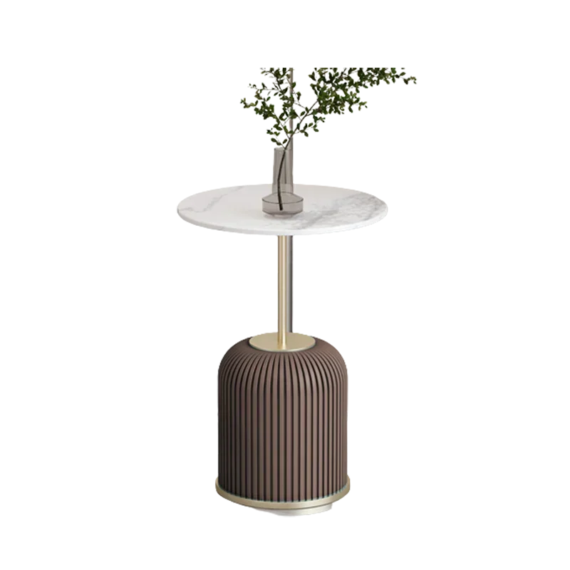 

Aesthetic White Side Table Metal Nordic Round Minimalist Small Mobile Coffee Table Living Room Modern Mesita Auxiliar Furniture