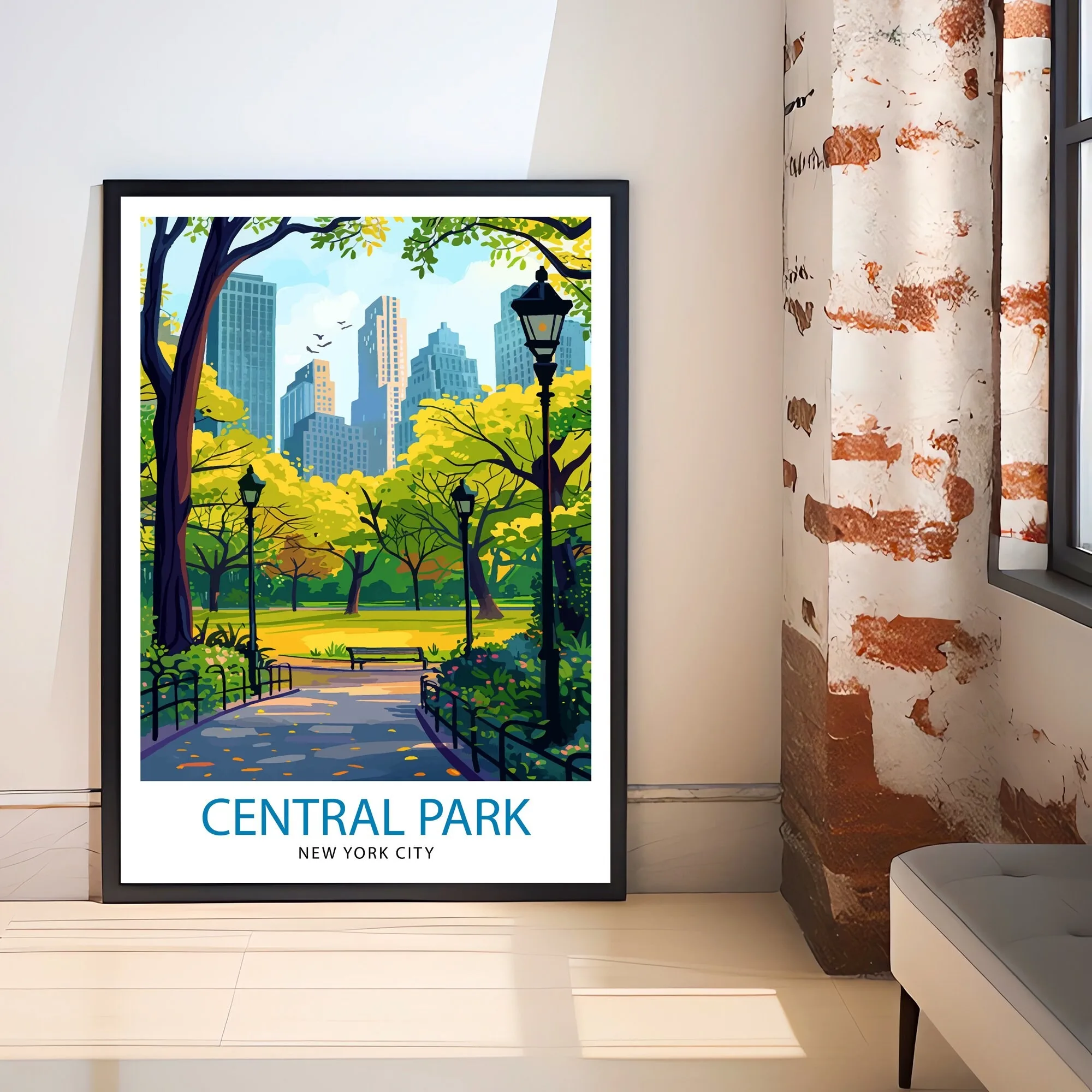 

New York Central Park travel-themed prints,Central Park wall decor,Central Park posters,New York travel-themed prints,home decor