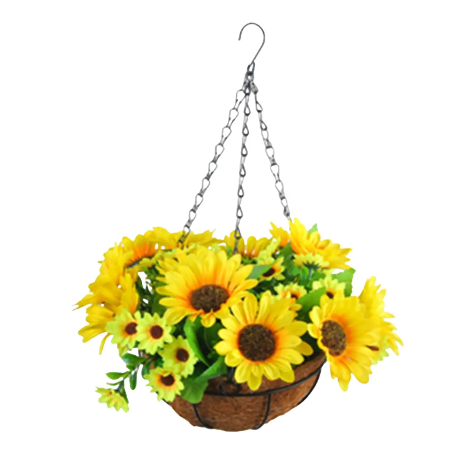 Artificial Hanging Flowers in Basket for Patio Bride Holding Flowers Wedding