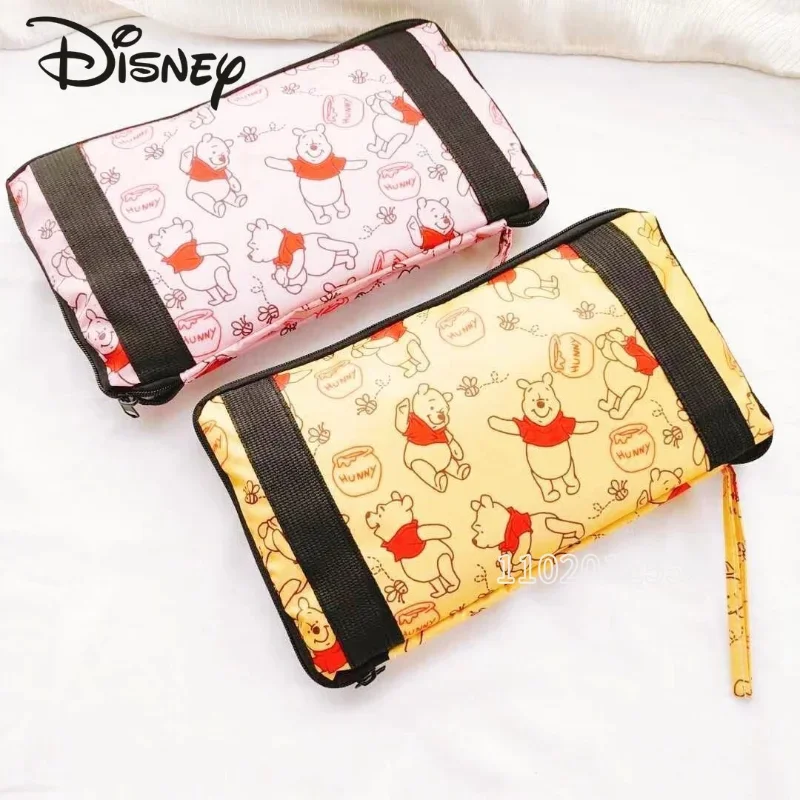 Nuevo bolso de viaje portátil de Disney, bolso de viaje de dibujos animados de marca de lujo, bolsa de equipaje multifuncional de gran capacidad, bolsa de almacenamiento