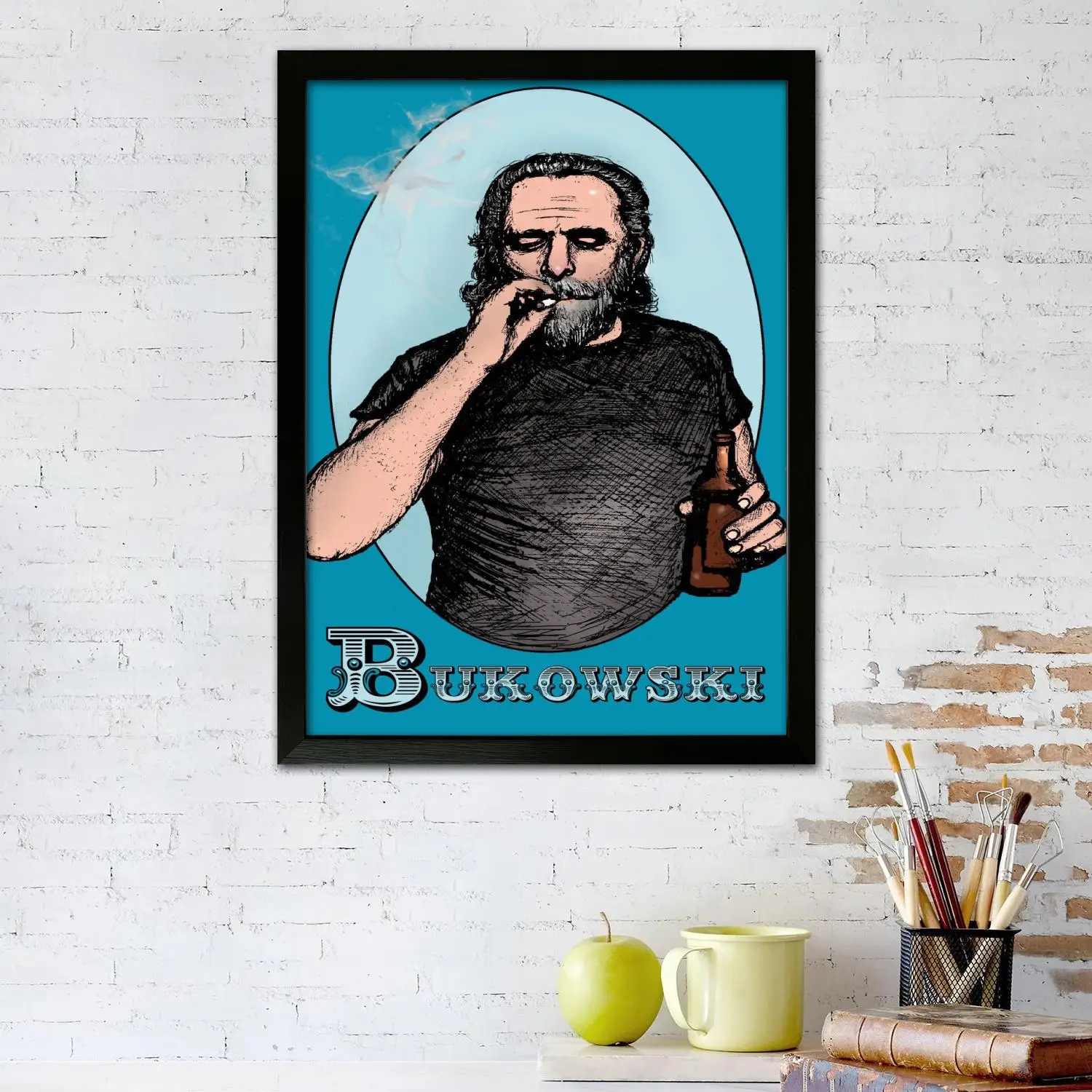 charles bukowski Canvas Art Poster, Wall Art Picture Print, Modern Family Bedroom Decor Posters,Decorative painting