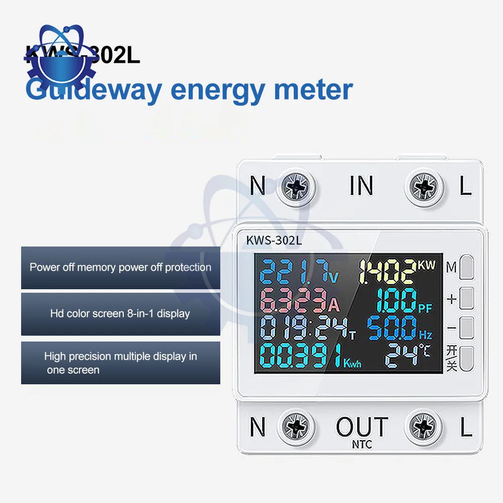 WIFI cyfrowy Monitor energii elektrycznej miernik napięcia prądu AC170-300V zdalny Monitor aplikacji watowe liczniki kilowatogodzin